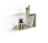 Mensola in metallo Camilla a C, 35x18x20 cm, Beige