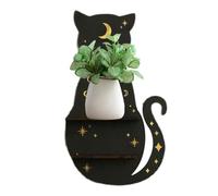 Mensola in per gatto, supporto da parete in,scaffale per espositori a cristalli - ripiani galleggianti in legno chiaro per sala da pranzo, stanza robusta, soggiorno, cucina,