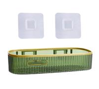 Mensola in PET montata a parete per il bagno Facile installazione Rack di stoccaggio da cucina Multiuso Plastica Shampoo Organizzazione Forniture Adesivo Mensola di Montaggio