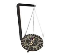 Mensola in supporto per pendolo, mensola in supporto per pendolo, modello di farfalla, scaffale per pendolo | Supporto per pendolo rotondo geometrico nero, espositore a grido