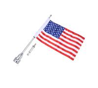 Mensola laterale posteriore per moto creativa America US Flag Pole Supporto