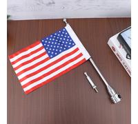 Mensola laterale posteriore per moto creativa America US Flag Pole Supporto