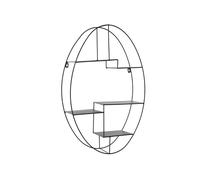 MENSOLA LIBRERIA A MURO IN FERRO OVALE BACHECA SOPRAMMOBILI