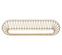 Mensola Libreria da Muro Panama 162x28x43,5 cm in Ferro e Plastica