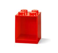 Mensola-mattoncino a 4 bottoncini - Rosso brillante