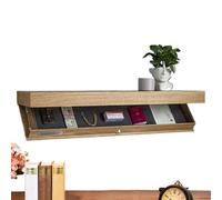 Mensola nascosta da parete, ripiani nascosti con scomparti segreti, scaffale da parete in legno con porta trappola per camera da letto, bagno, soggiorno, cucina, ufficio domestico
