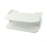Mensola organizzativa da parete per router e set top box, angoli arrotondati per la sicurezza (semicerchio 30 cm)