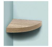 MENSOLA PARETE ANGOLARE SCAFFALE RIPIANO AD ANGOLO IN LEGNO MDF ROVERE 24 X 4 CM