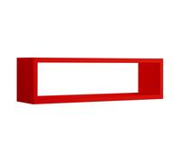 MENSOLA PARETE RETTANGOLARE ROSSO SCAFFALE SALOTTO SOGGIORNO CAMERA REGOLO
