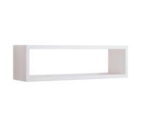 MENSOLA PARETE RETTANGOLARE ROVERE BIANCO SCAFFALE SALOTTO CAMERA REGOLO
