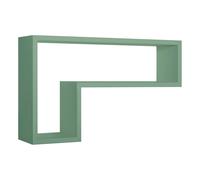 MENSOLA PARETE RETTANGOLARE VERDE ACQUA SCAFFALE SALOTTO CAMERA LETTERA