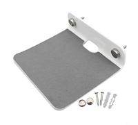 Mensola per altoparlante da parete in acrilico per elettronica, design antiscivolo con gestione dei cavi, supporta fino a 800 g, compatibile con altoparlanti, cellulari, fotocamere, soundbar, bianco