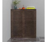 Mensola per armadio riscaldante, mensola per radiatore, moderna copertura per radiatore, mensola per griglia, armadio decorativo per soggiorno e bagno (60 x 60 x 15 cm/23,6 x 23,6 x 5.