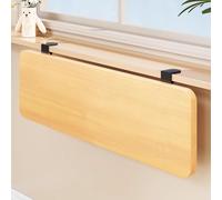 Mensola per Davanzale Estensione per Davanzale Pieghevole, Prolunga per Scrivania, Morsetto Salvaspazio per Finestra, Supporto Poggiapolsi per Computer(Wood,40x20cm(15.7x7.9in))