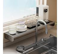 Mensola per Davanzale Finestra Estensore per Davanzale da Cucina per Interni, Piastra per Piano di Lavoro con Montaggio Adesivo, Mensola Estensibile per Davanzale(L90cm(35 3/8")-W35cm(13 3/4"))