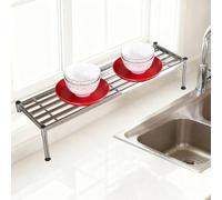 Mensola per Davanzale Finestra Mensola Estensibile per Davanzale Sopra la Finestra della Cucina, Ideale per le Piante, in Acciaio Inossidabile, Impermeabile(60x25x40cm(23 5/8 x 9 7/8 x 15 3/4"))