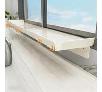 Mensola per Davanzale Finestra Mensola Portaoggetti Retrattile per Davanzale, Estensore per Davanzale con Spondina, Mensole per Armadietto dei Medicinali, Estensore per Davanzale(W15cm(5 7/8"))