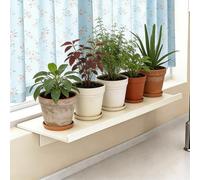 Mensola per Davanzale Mensola per Piante Rimovibile per Davanzale, Estensore per Davanzale in Acciaio Al Carbonio con Base Magnetica, Estensore per Davanzale Senza Forare(50x15cm(19.7x5.9in))