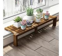 Mensola per Davanzale Prolunga per Davanzale in Legno Rustico per Piante, Amplia Lo Spazio Della Tua Finestra per Piante Grasse ed Erbe Aromatiche(90x20cm(35x8in))