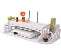 Mensola per esposizione per il router set-top bianco prodotto in legno/pvc scaff