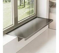 Mensola per Finestra da Cucina - Prolunga per Davanzale - Piastra di Estensione per Davanzale in Metallo con Piastra Posteriore Magnetica - Nessuna Perforazione