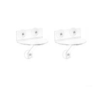 Mensola per finestra in acrilico trasparente con doppio metodo di installazione, ventose e staffe per piante da interno, spezie, foto, giocattoli e decorazioni (2)