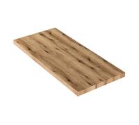 Mensola per lavabo dappoggio 100 cm in legno rovere naturale Linea