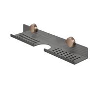 Mensola per lavello - Mensola da bagno | Supporto per lavandino, piattaforma di stoccaggio rimovibile a ventosa, sistema di supporto per display in acciaio al carbonio, accessorio per organizzare