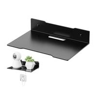 Mensola per montaggio a parete per router, in metallo galleggiante, organizer per router wireless, supporto per proiettore da parete, mensola AV per intrattenimento, piattaforme di