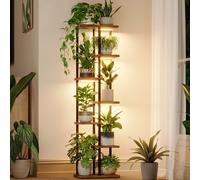 Mensola per piante con luce crescente per piante da interno angolo a 7 livelli