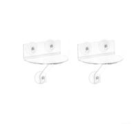 Mensola per piante in acrilico con ventose, vetro trasparente spesso 5 mm, per erbe aromatiche, piante grasse, spezie da cucina, decorazione per bagno, supporto galleggiante (2)