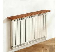 Mensola per radiatore con staffe, mensola sospesa per piante, pannello in legno per deflessione del calore, 20 x 130 cm
