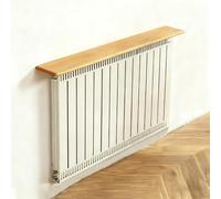 Mensola per radiatore con staffe, mensola sospesa per piante, pannello in legno per deflessione del calore, 20 x 130 cm