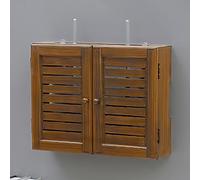 Mensola per router con supporto a parete, Armadio router a parete multicolore in diverse dimensioni(Dark Brown,L47cm/18in)