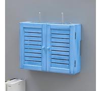 Mensola per router con supporto a parete, Armadio router montato a parete Porta cava Gestione cavi Ventilazione Multicolore Dimensioni multiple(Blue,L52cm/20in)