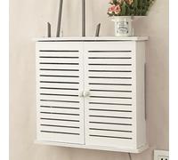 Mensola per router con supporto a parete, Ripiano for modem router montato a parete con porta cavo for la gestione dei cavi, dimensioni multiple(33x9x26cm/13x3.5x10in)