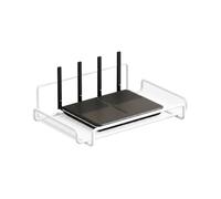 Mensola per Router da Parete In Ferro, Organizer Salvaspazio Senza Fori per TV, Decoder, Chiavi, Piccoli Oggetti In Soggiorno B