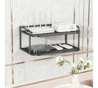 Mensola per router, mensola multifunzionale e stabile da parete per camera