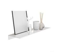 Mensola per rubinetto in lega di alluminio per bagno Vanity Top montaggio a base di colla per la disposizione quotidiana di oggetti essenziali (bianco (40))