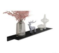 Mensola per rubinetto in lega di alluminio per bagno Vanity Top montaggio a base di colla per la sistemazione quotidiana essenziale (nero (50))