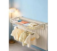 Mensola per termosifone con design cavo, stendibiancheria senza fori, per ringhiere del balcone, davanzale, soggiorno e camera da letto