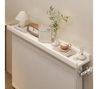 Mensola per termosifone in legno con lati rialzati per riporre e decorare, supporta carichi pesanti, ideale per soggiorno, camera da letto e ufficio