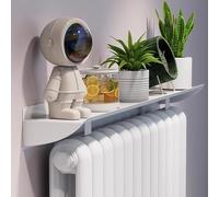 Mensola per termosifone, installazione senza fori, con staffe, soluzione salvaspazio per casa e ufficio