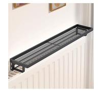 Mensola per termosifone, organizer in metallo resistente al calore, per cucina e bagno, facile installazione senza fori, soluzione versatile