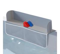 Mensola per vasca da bagno fissata alla vasca da bagno. Paraspruzzi per