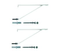 Mensola Pesante per Lavabi ML 35 Fischer - 501066 (Conf. 2 pezzi)