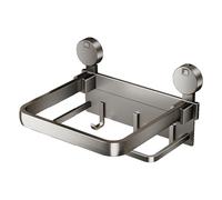 Mensola pieghevole montata a parete con forti ventose portanti in alluminio portasciugamani pieghevole per bagno cucina accessori da bagno