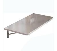Mensola pieghevole resistente con staffe, tavolo a ribalta in acciaio inox da parete per cucina, soggiorno o casa ufficio, scrivania pieghevole salvaspazio (L40 x W30 cm/L16 x W12 in)