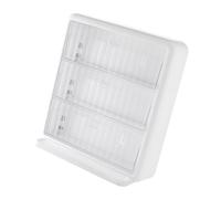 Mensola porta capsule caffÃ¨ e bustine di tÃ¨ in acrilico da parete, a 2 livelli, compatta