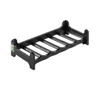 Mensola portabottiglie fino a 6 bottiglie, Impilabile, Plastica resistente (PP), 60 x 28 x 14 cm, Nero